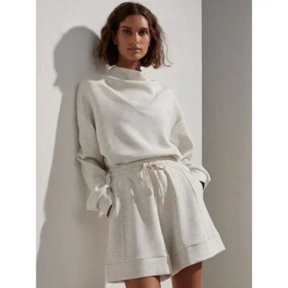 VARLEY Betsy Sweatshirt in Ivory Marl Size Medium - Picture 11 of 14